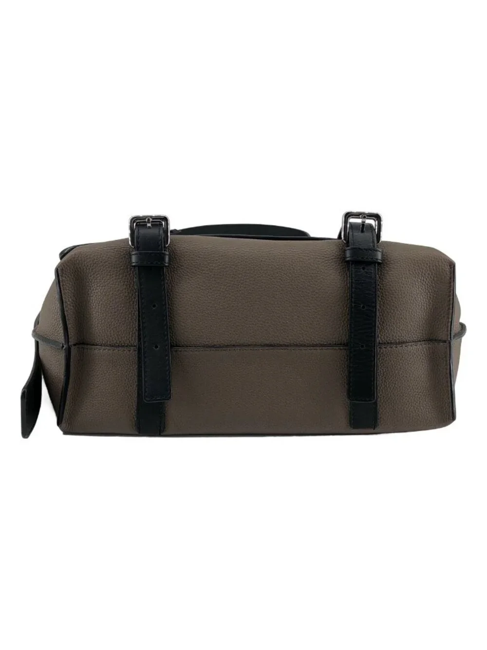 Loewe Leather Military Messenger Bag Gray Taupe